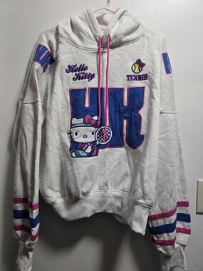 Hello Kitty Hoodie - White with Pink Accents